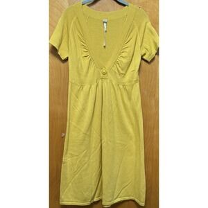 Uncle Frank Womens‎ Plunging V Neck Knee Length Sweater Dress Sz XL